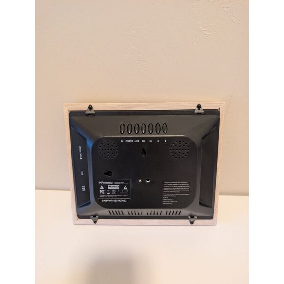 Polaroid 8" Digital Picture Frame With Ivory Wood Tone High-Resolution IPS LED S - Picture 7 of 8